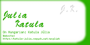 julia katula business card