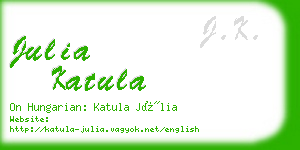 julia katula business card
